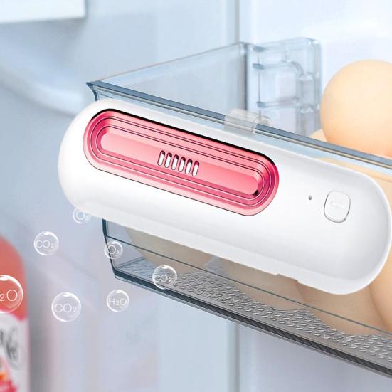 Uppladdningsbar kylskåpsdeodorant med dubbla lägen Bärbar luftrenare för luktborttagning i kyl- och frysskåp förlänger luften i garderober