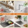 Silicone Faucet Splash Guard Mat Faucet Sink Drying Mat Dish Sponge Holder for Home Kitchen
