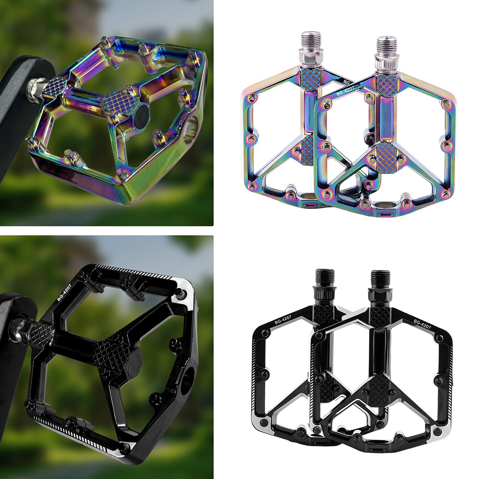 Mountain Bicycles Pedals 2 DU Bearing Light weights Bicycles Platform Pedals Strong Aluminum Alloy Bicycles Flat Pedals