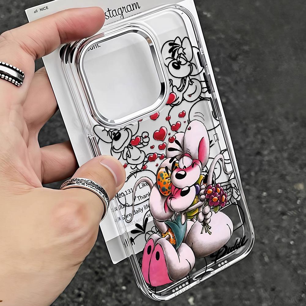 Capa de Celular Nova Diddls Mouses Desenho Animado Para Samsung Galaxy A57 A56 A36 A26 A55 A35 A16 A54 A34 A25 A24 A15 A14 A73 A53 A33 4G 5G