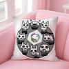 TD Cartoon Game The Battle CatsC Cushion Cover Pillow Case Soft Skin Friendly Fabric  Concealed Zipper