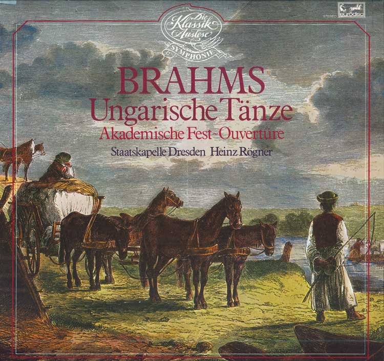

LP Record BRAHMS STAATSKAPELLE DRESDEN HEIN Ungarische Tanze Akademische Fest 201986 EURODISC Germany Classical Used