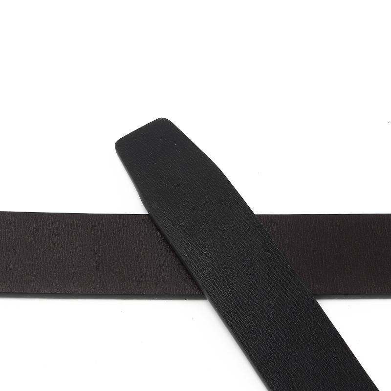 Wearing Toothless Automatic Buckle Belt Men's Genuine Leather Belt  Cowhide Korean Style Casual