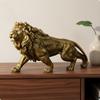 Figurina di Leone in Resina Ornamento Scolpito Artigianale A440001 Rame