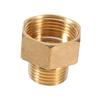 1pc Brass Water Pipe Fitting Connector Hex Bushing Reducer Adapter 1/2BSPT Male and 3/4BSPT Female Thread