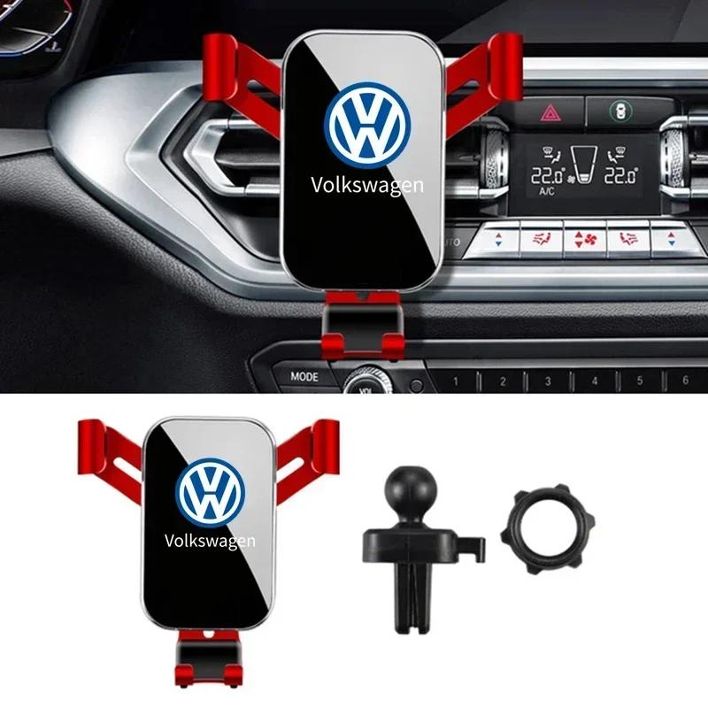 Car Phone Holder Car Air Vent Clip Mount Mobile Phone Holder For Volkswagen VW Golf 6 7 8 Touareg Passat Polo Jetta MK4 B6 GTI zj5