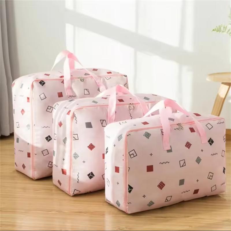 3 Pcs/set Thickened Storage Bag Luggage Travel Storage Bag Wardrobe Large Capacity Cotton Quilt Clothes Storage Organizing Bag