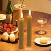 6 Pieces LED Pillar Candles 3D Wick Decoration Electric Decorative for
