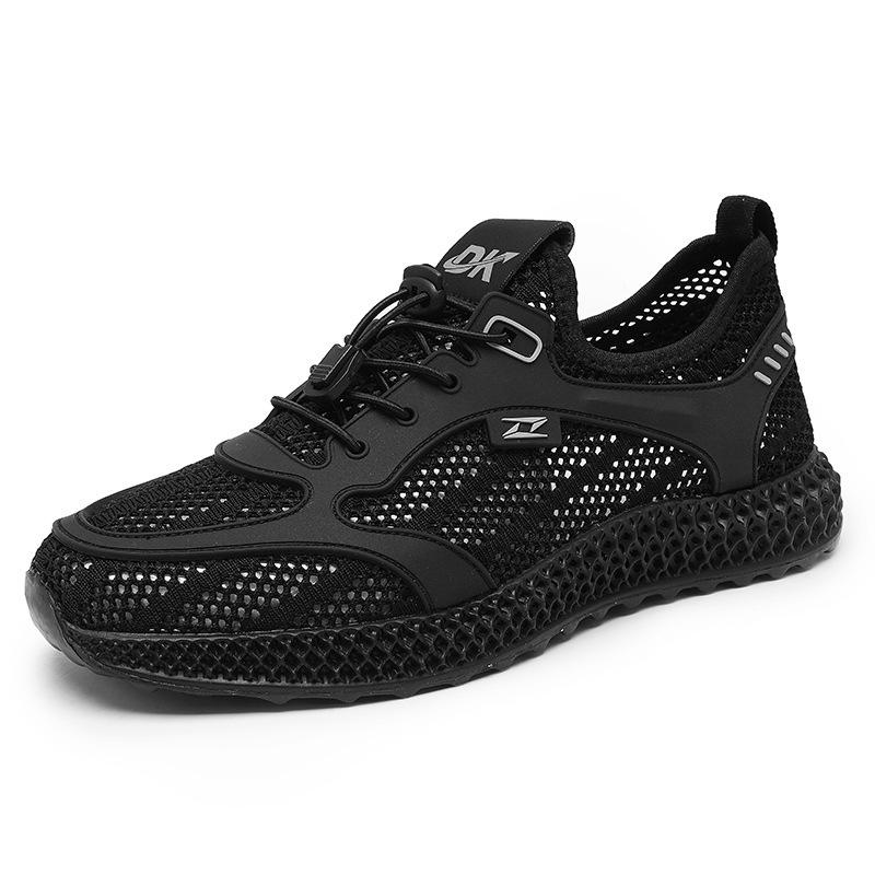 Spring and summer new traceable stream mesh outdoor breathable casual running sports flying woven shoes