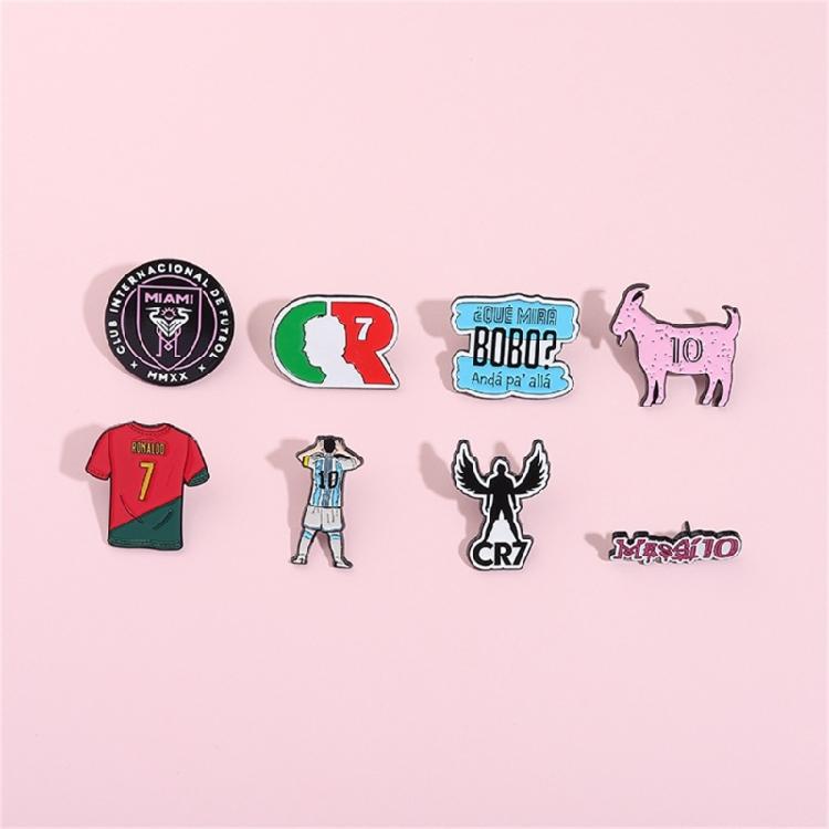 Classical Football Brooch Pin Alloy Creative Cartoon Safety Lapel Pin Jewelry Great For Outfits And Event