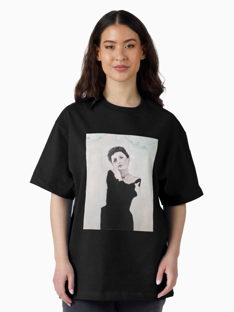 Édith Piaf Edith Piaf Portrait Painting Oversized T-Shirt