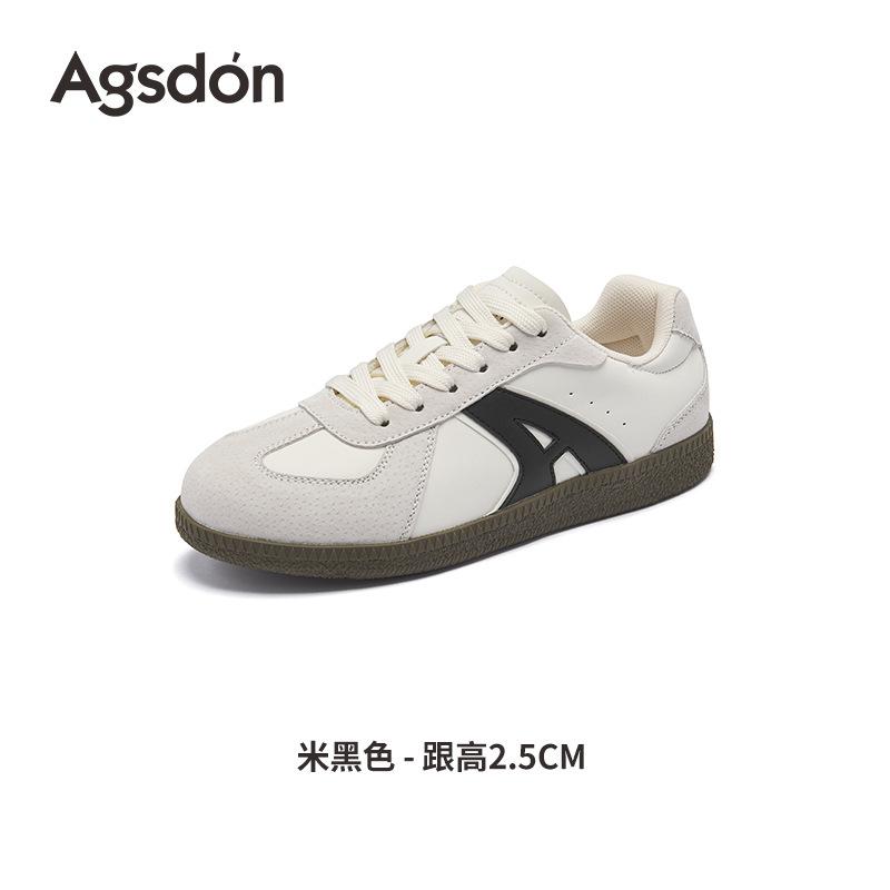 Augustus Dengde training shoes women's 2025 new autumn great-looking Forrest Gump flat-soled sports shoes white shoes board shoes