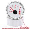 52MM Fuel Level Gauge With Red Backlight Warning Light 0-190 Ohm 240-33ohm Fuel Tank Indicator For Car Marine Yacht Boat 12V 24V