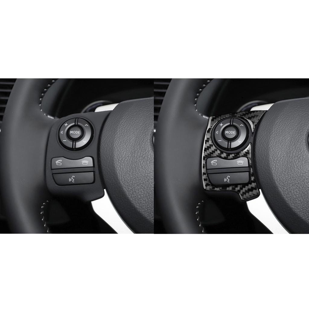 For Lexus CT 200h 2011 2012 2013 2014 2015 2016 2017 Accessories Carbon Fiber Interior Steer Wheel Button Trim