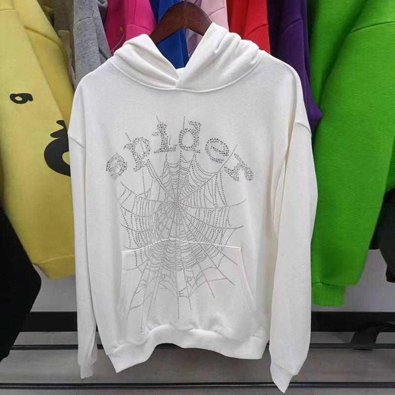 Premium Sp5der Hoodie Mens Oversized Streetwear Sweatshirt With 3D Pouch Pocket Winter Casual Long Sleeve