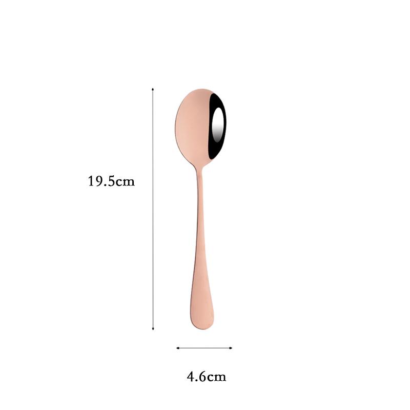 Rose Gold Dinnerware Cutlery Set Stainless Steel Tableware Service Fork Colander Spoon Cake Shovel Kitchen Dinner Flatware Set