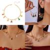 Christmas Seasonal Jewelry Set With Alloy Hand Chain And Pendant For Festive Decor