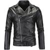 Autumn and Winter Plus Size Leather Jacket Casual Fashion Men's Leather Slim-fit Jacket European and American Motorcycle Leather Jacket Men's