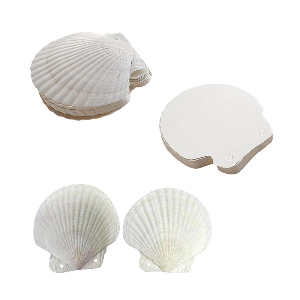 Mały dziennik w kształcie muszli z konfigurowalnym wkładem z luźnych kartek, papierowy notatnik do ekspresji artystycznej i codziennego użytku