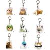 Cute Cat Head Expression Acrylic Keychain Fun Cartoon Charm for Keys and Bags Suitable for Various Occasion