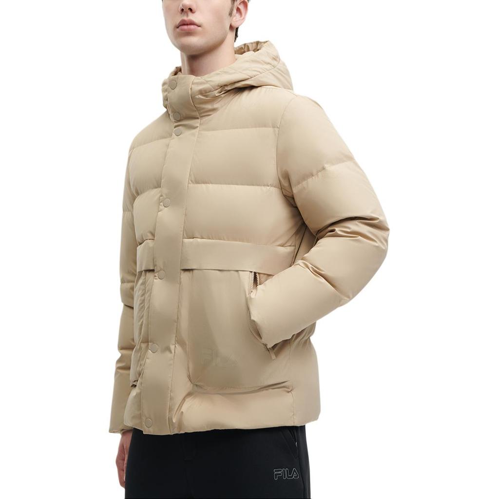 FILA 2023 Winter New Down Jacket With Hood Men Outerwear Highland-Yellow F11M348906F-YE