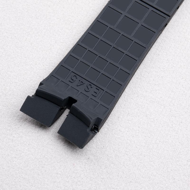 26.5mm Watch Band Accessories Black Nature Rubber Silicone Watchband  For Roger Strap For Dubuis For Easy Diver Wristband