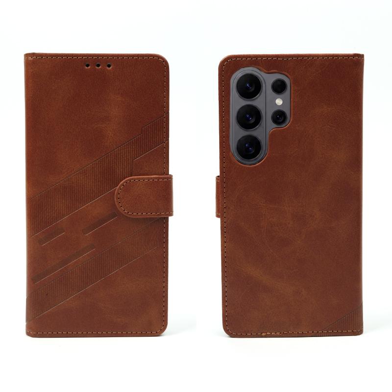 360°Full Protection PU Leather Wallet Card Slot Bracket Phone Case For Samsung S26 S24 S23 S22 S25 Ultra Plus FE A57 A56 A37 A36