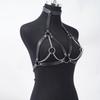 Women Fashion Leather Waist Belt Adjustable Chest Harness Decorative Harness Straps Corsett Waistband Gothic Clothing Accessorie