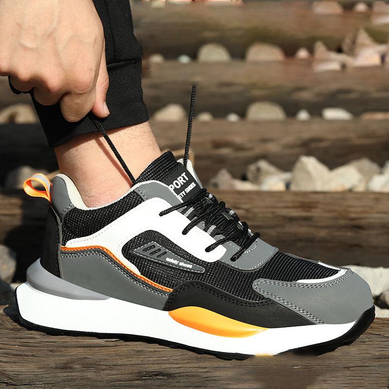 Hochwertige Unzerstörbare Sicherheitsschuhe Herren Arbeits-Sneaker Leichte Sicherheitsstiefel Herren Durchstichsichere Arbeitsstiefel Stahlkappenschuhe Übergröße