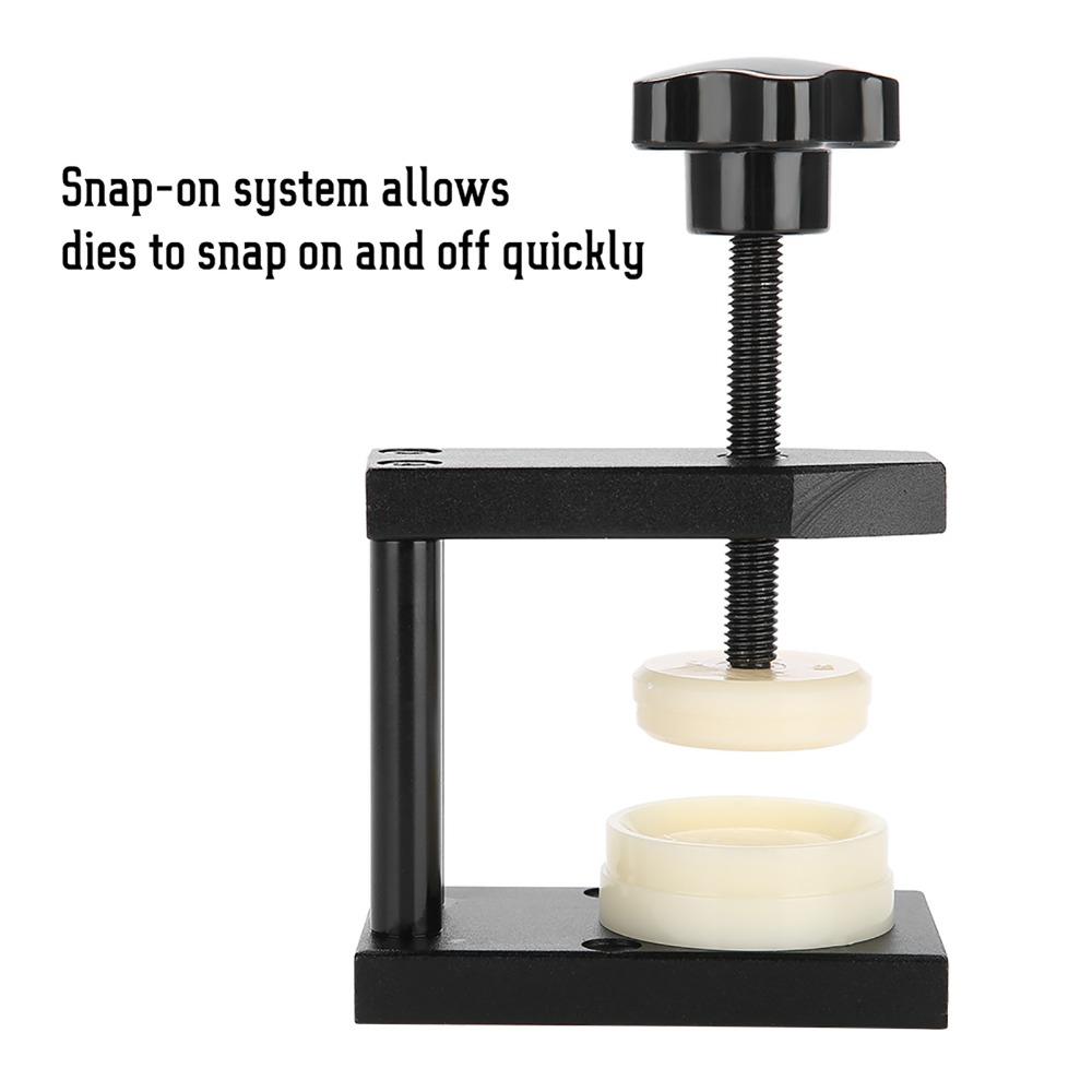 Durable Screw Type Watch Crystal Press Manual Rotary 12 Dies Kit Watch Case Press Watch Repair Tool Watch Repair Workshop
