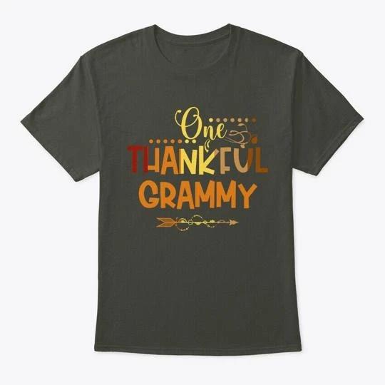 

One Thankful Grammy Funny Thanksgiving S TTshirt Made in the USA Size to 5XL 3XL