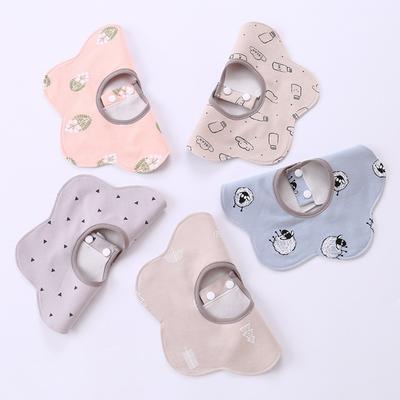 5-piece Rolling Bib Set for Infants and Toddlers for All Seasons, Soft and Thin, Set A