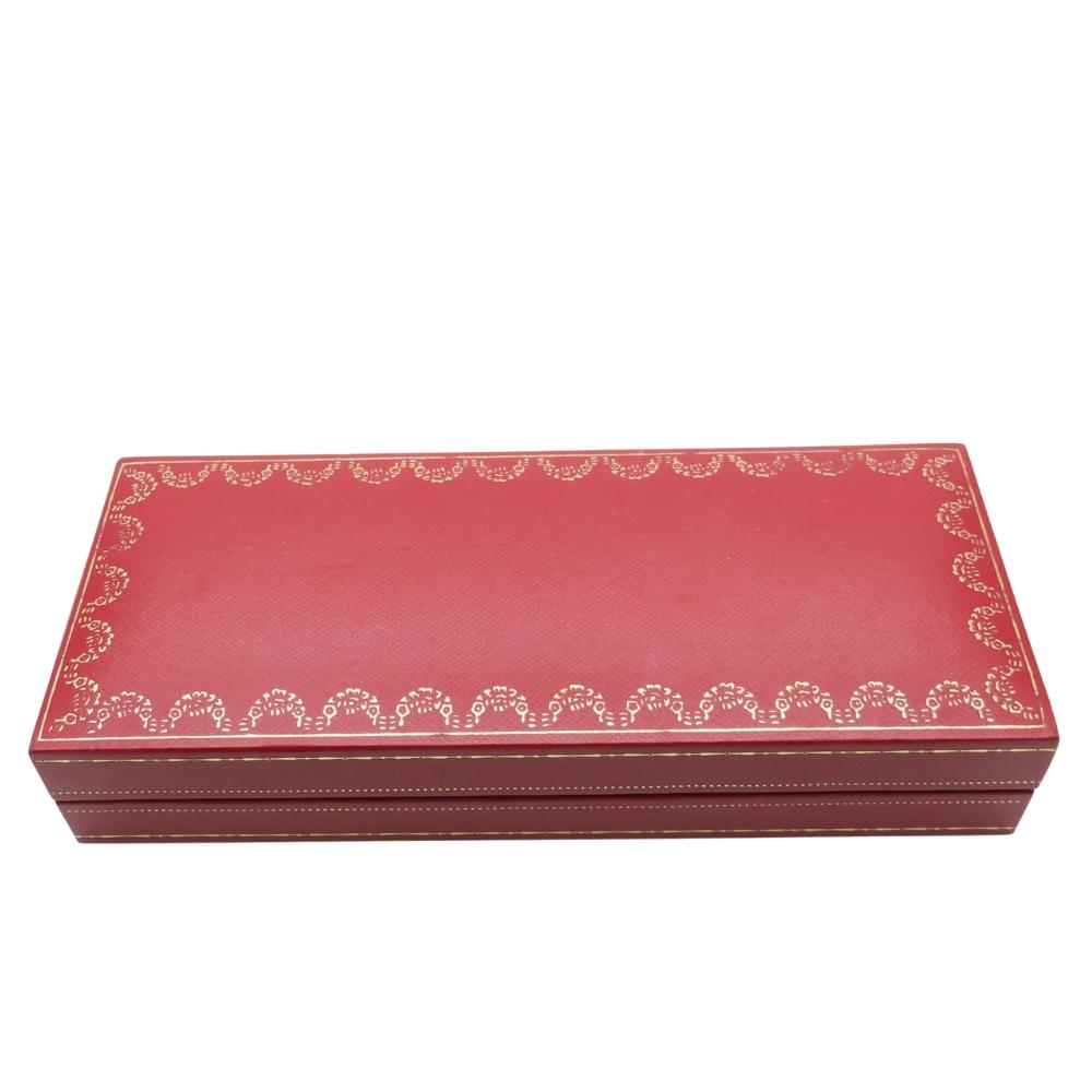 Used CARTIER Ballpoint Pen Santos De Cartier ST150192 Steel/metal Silver Gold Rotary Type