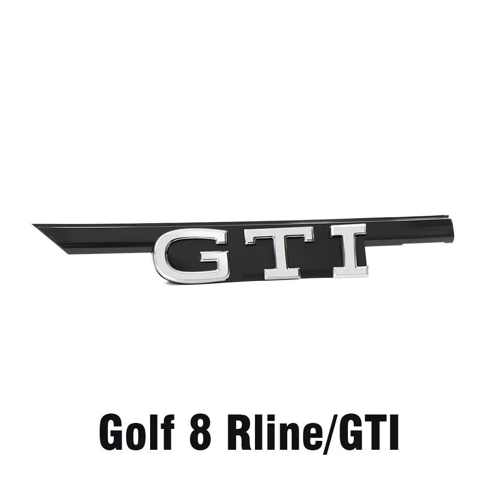 2026 Hot For VW VOLKSWAGEN 1pcs ABS GTI GTD Badge Decoration Car Front Hood Grille Replacement Type For Volkswagen VW Golf 8 Rli