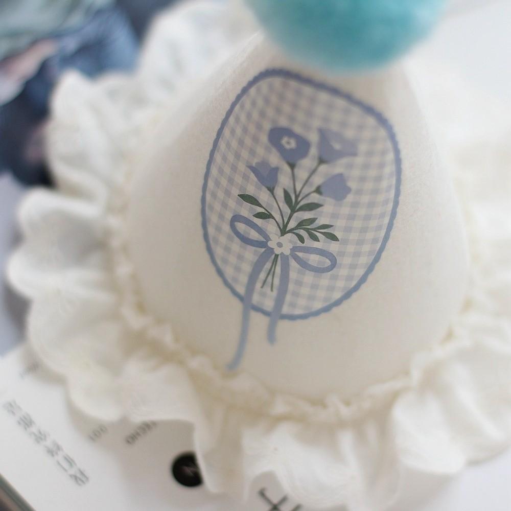 Cute Headwear Birthday Hat Lace Photo Props Birthday White Hat Princess Style Flower Blue Hat Girls