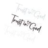 Trust In God Mirror Decal, Car Decals For Women, Faith Mirror Decal, Cute Vinyl Decal, Christian Car Mirror Decal, Religious Car