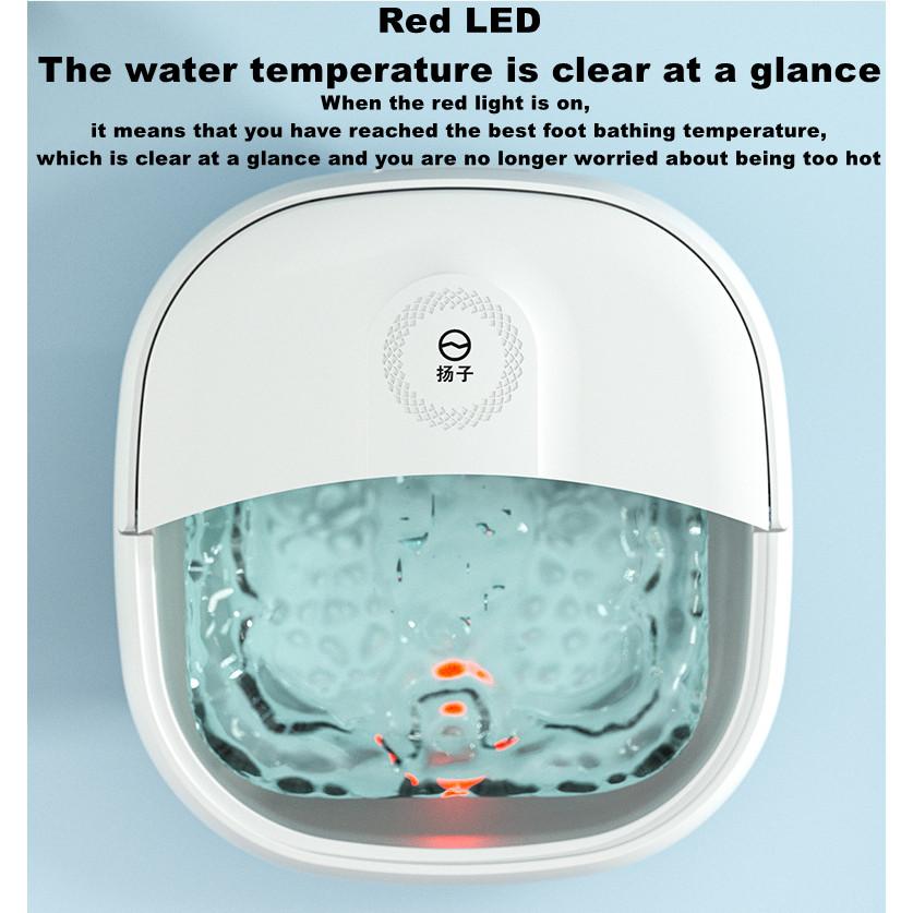 Electric Constant Temperature Foot Bath Tub Folding Foot Massage Bucket Full Automatic Heating Foot Spa Massager