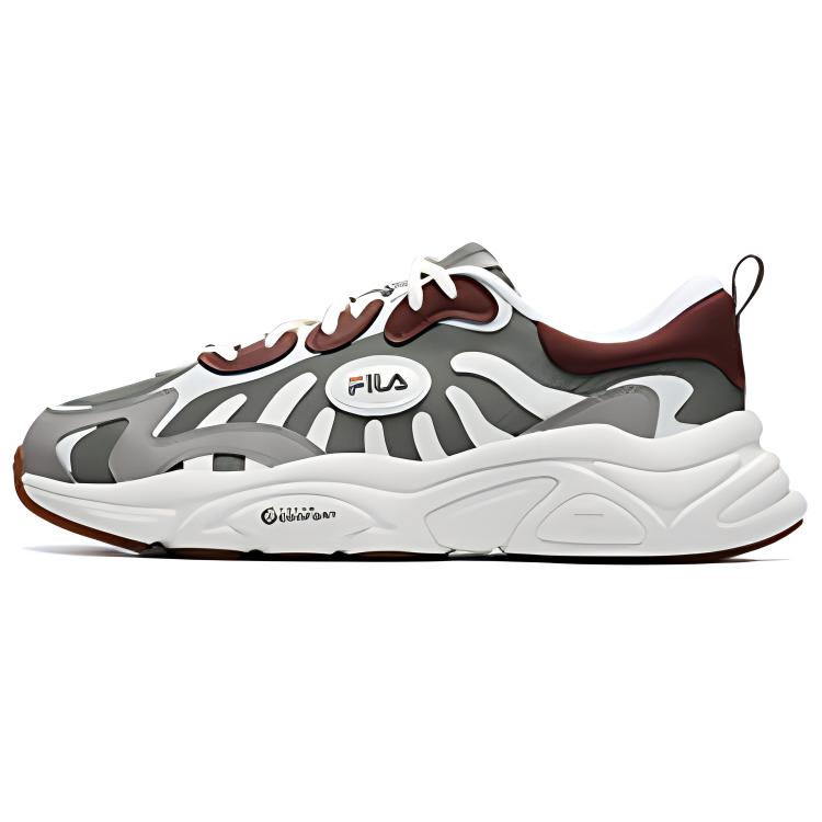 Fila Keppler Mesh Trendy Comfortable Low-Top Casual Shoes Men Sneakers Gray Brown F12M232129FNG