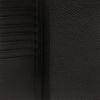 Bally Solid Color Textured Stripe Logo Folded Card Slot Leather Coin Purse Men Wallet Black 6304909