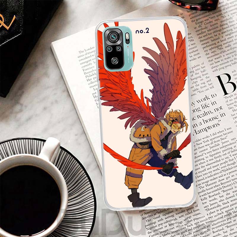 Hawks MHA My Hero A-Academy Cover For Xiaomi Redmi Note 14 13 12S 12 11 Pro Plus Phone Case 11S 10S 10 11E 11T + 9S 9 Print Coqu