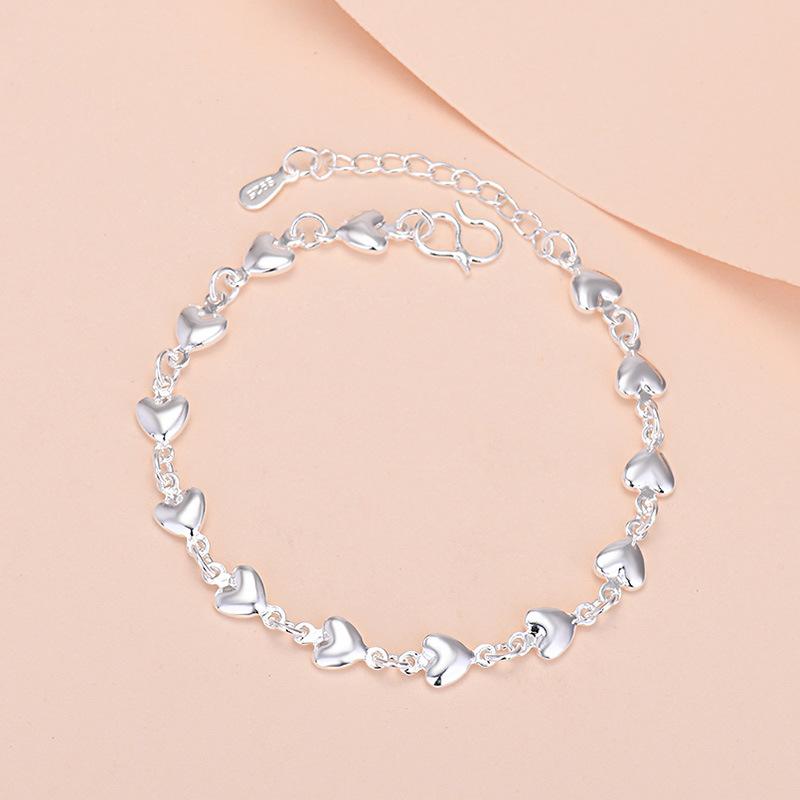 925 Silver Lucky Bead Charm Bracelet For Women Chain Round Bangles Fashion Luxury Quality Jewelry Christmas Accessories