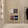 7-Tier Wall Mounted Scarf Organizer, Hanging Storage Rack for Scarves Towels Hats, Durable Carbon Steel Display Shelf Holder