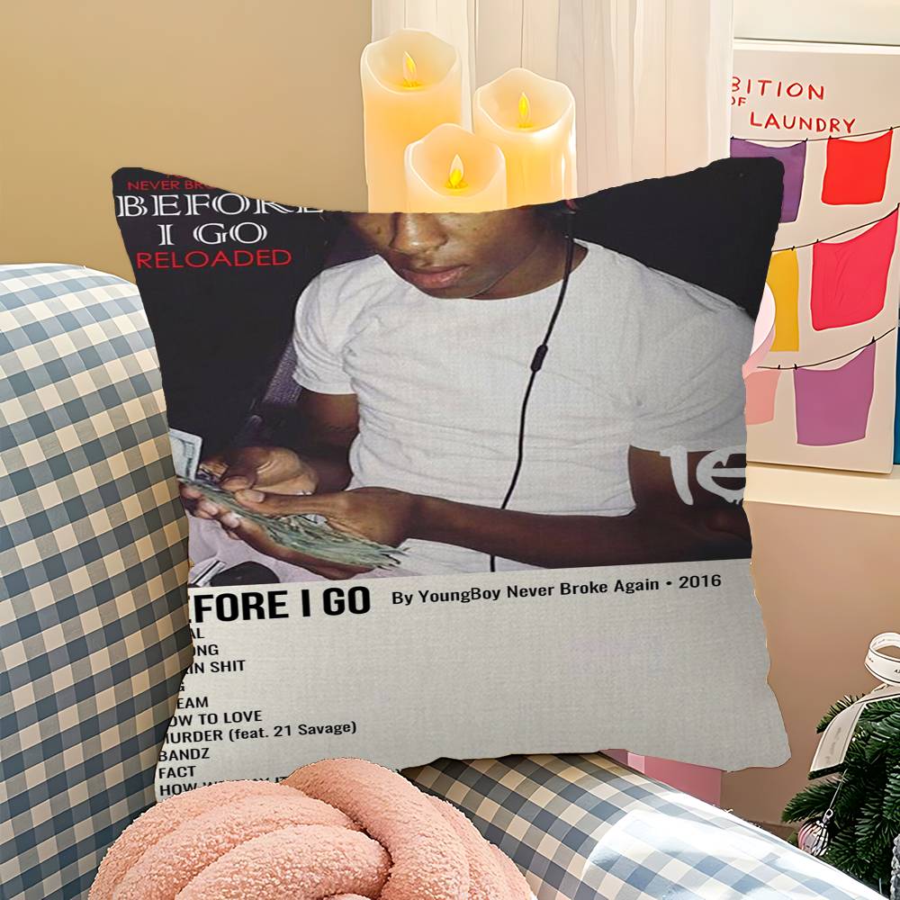 YoungBoy Never Broke Again Pillow Gift Home Office Decoration Bedroom Sofa Car Cushion Cover case x