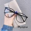 Transparent Frame Square Finished Myopic Glasses Women Men Clear Lens Shortsighted Eyeglasses Diopter 0-1.0-1.5-2.0-2.5-3.0-6.0