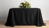 Matt Velvet Black Tablecloth For Table 230X230Cm