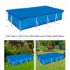 Rectangle Pool Cover Waterproof PE Foldable Inflatable Pool Cover for above Ground Pool Family Pool Cover Outdoor Paddling