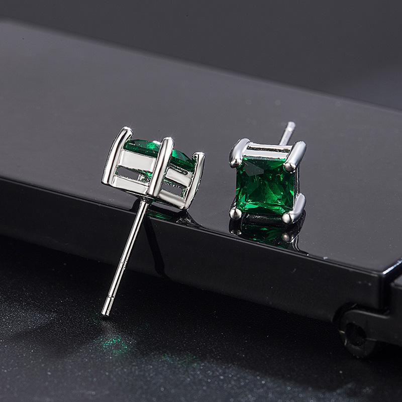 New 925 Sterling Silver Earrings AAA Zircon For Women Exquisite Student Girlfriend Jewelry Accessories Wedding Fashion Gift