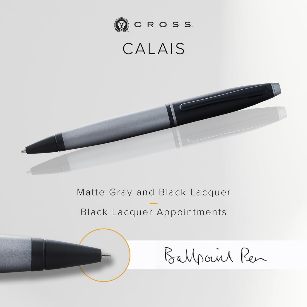 Cross Ballpoint Matte Officially Imported Pen, Oil-Based, Karei, Gray, NAT0112-26,