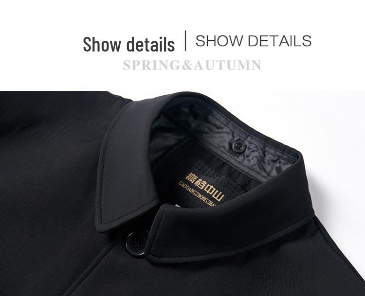 Men's Zhongshan Suit Set for Middle-Aged and Elderly - Autumn/Winter Grandpa's Tang Suit Outerwear