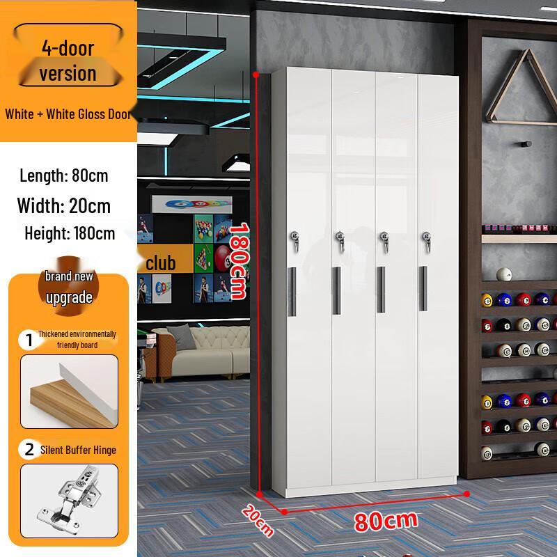Billiard Cue Storage Cabinet with Key Lock